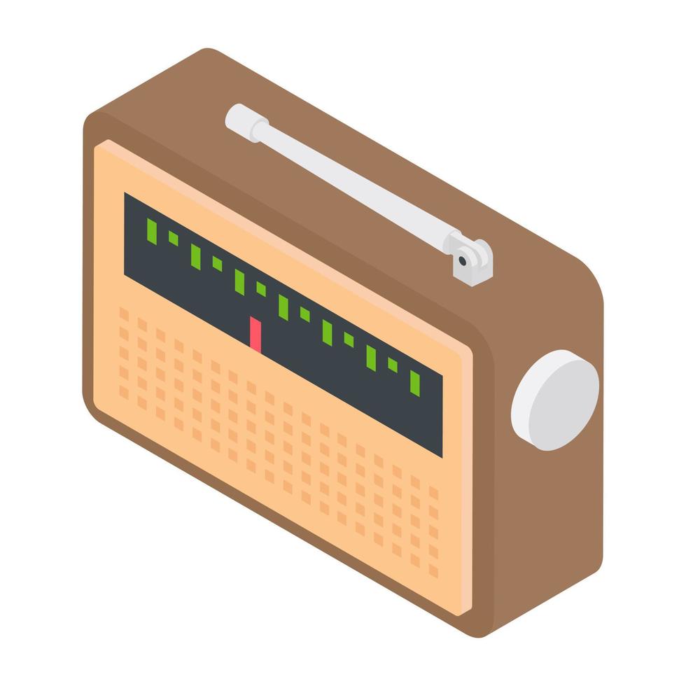 conceptos de radio de moda vector