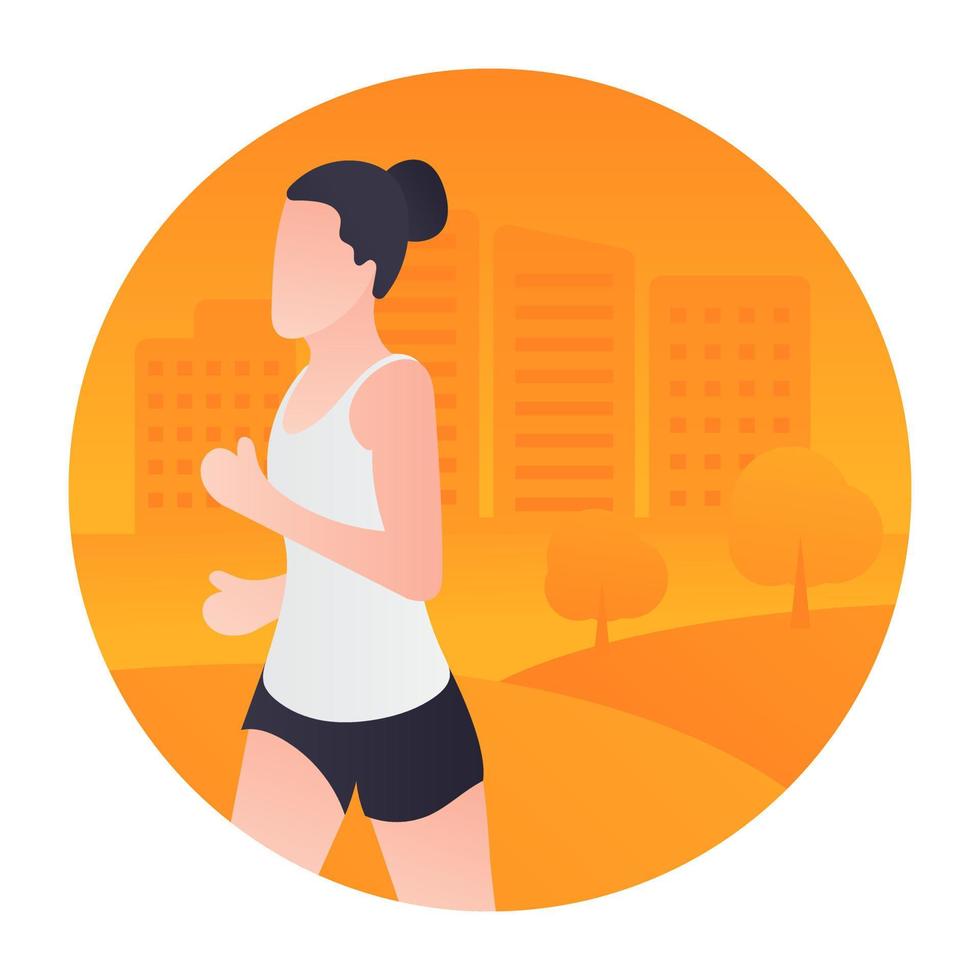 Trendy Jogging Concepts 4607410 Vector Art at Vecteezy