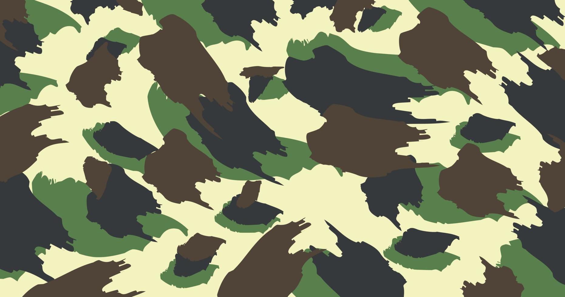 abstracto bosque de la jungla prado de hierba campo bosque patrón de camuflaje militar amplio fondo adecuado para ropa estampada vector