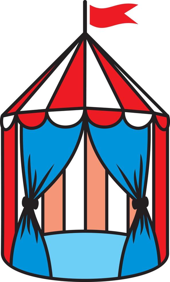 vector de carpa de circo