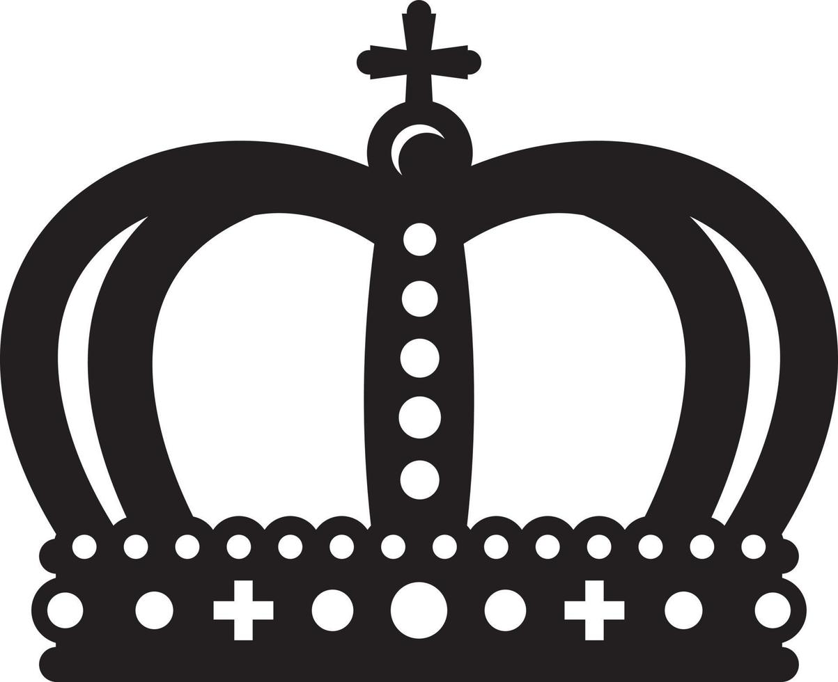 Crown vector silhouette