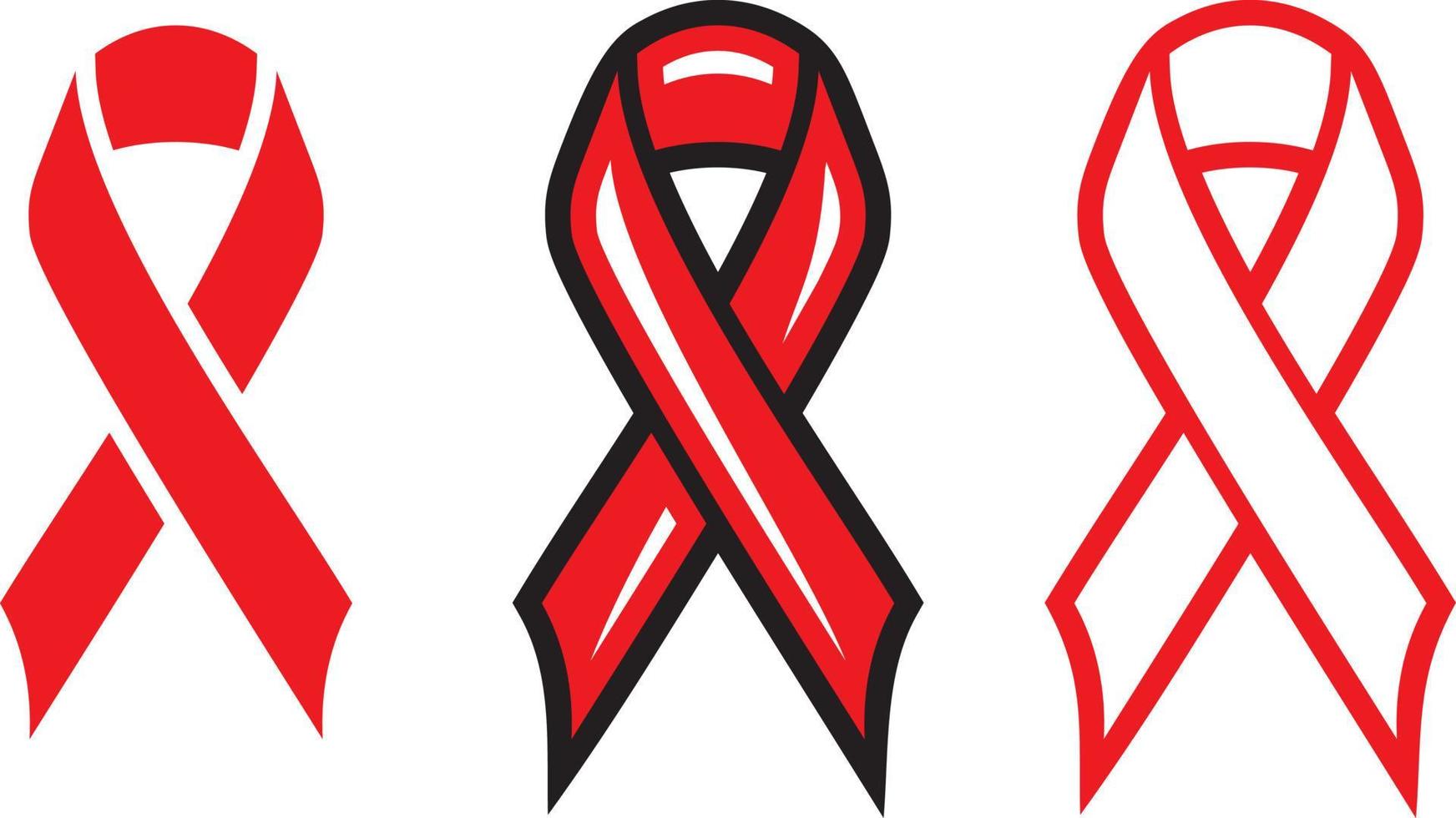 AIDS ribbon vector