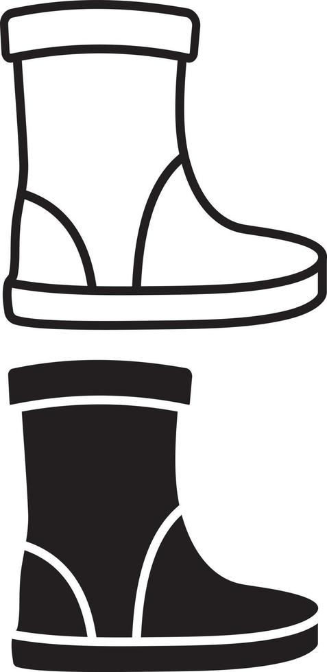 Simple Rain Boots vector