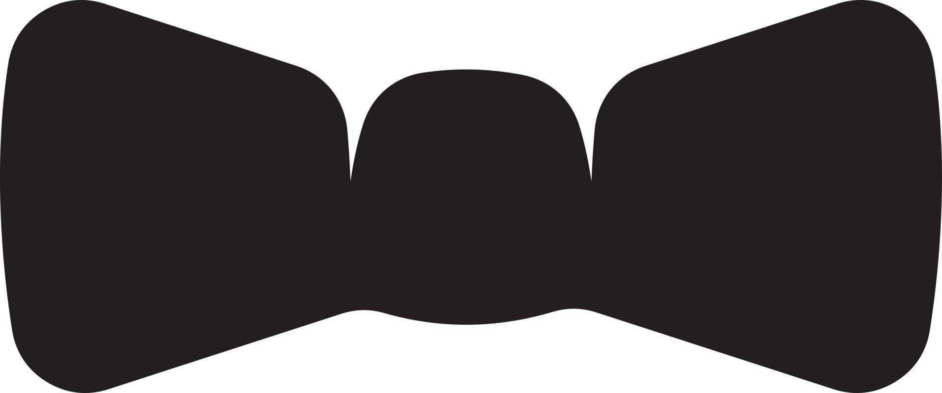 Bow tie silhouette vector