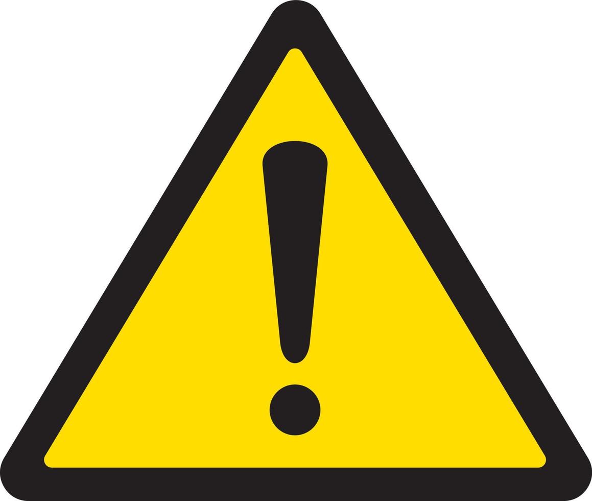 Caution danger sign vector