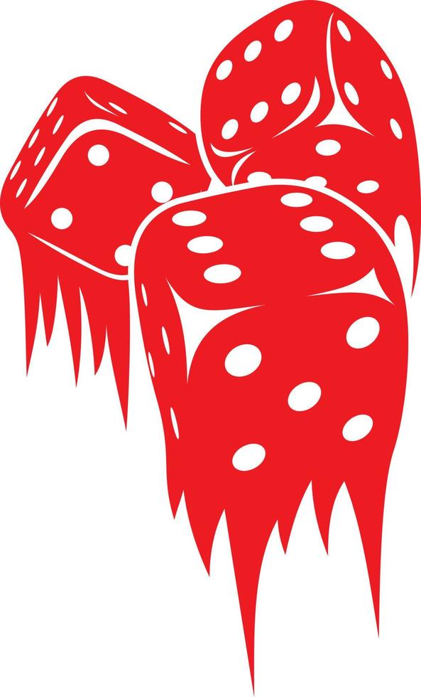 Dice blood melting vector