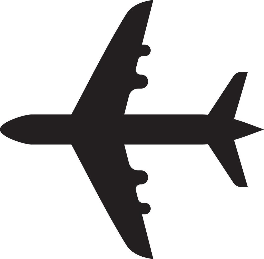 Airplane silhouette vector