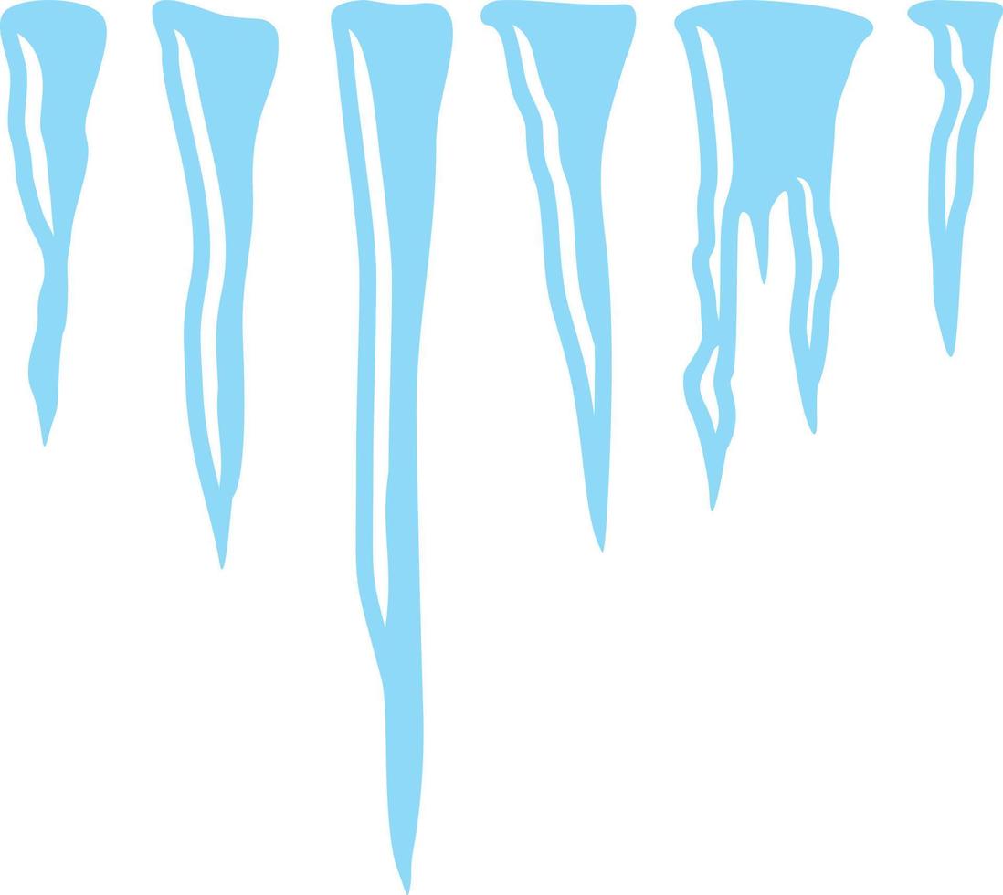 Icicles icon vector