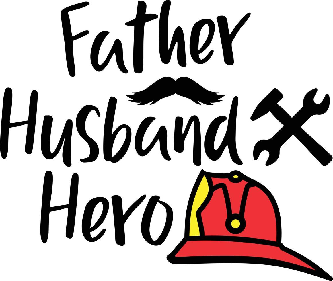 father husband hero vector