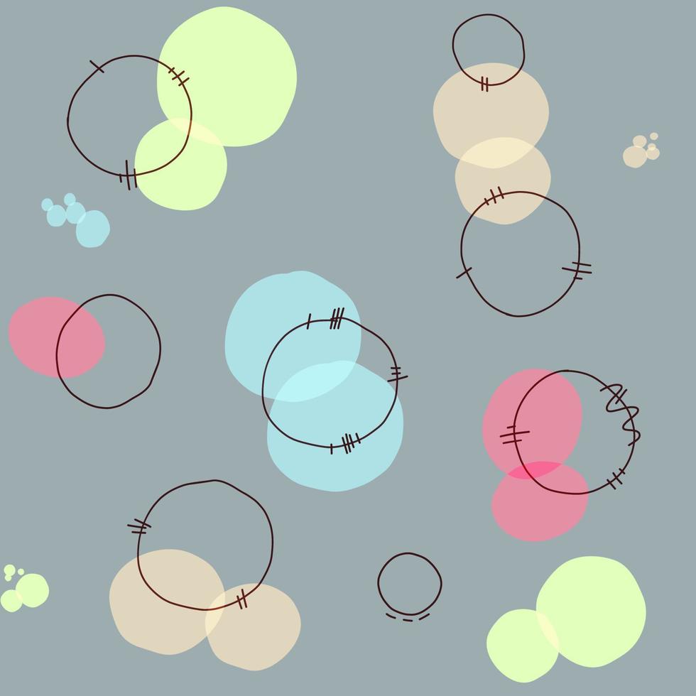 Vector seamless pattern. Hand drawn polka dot texture. Stylish doodles. Modern graphic design. creative tileable print. Vector illustration trendy abstract shapes for textile fabric prints, wallpaper