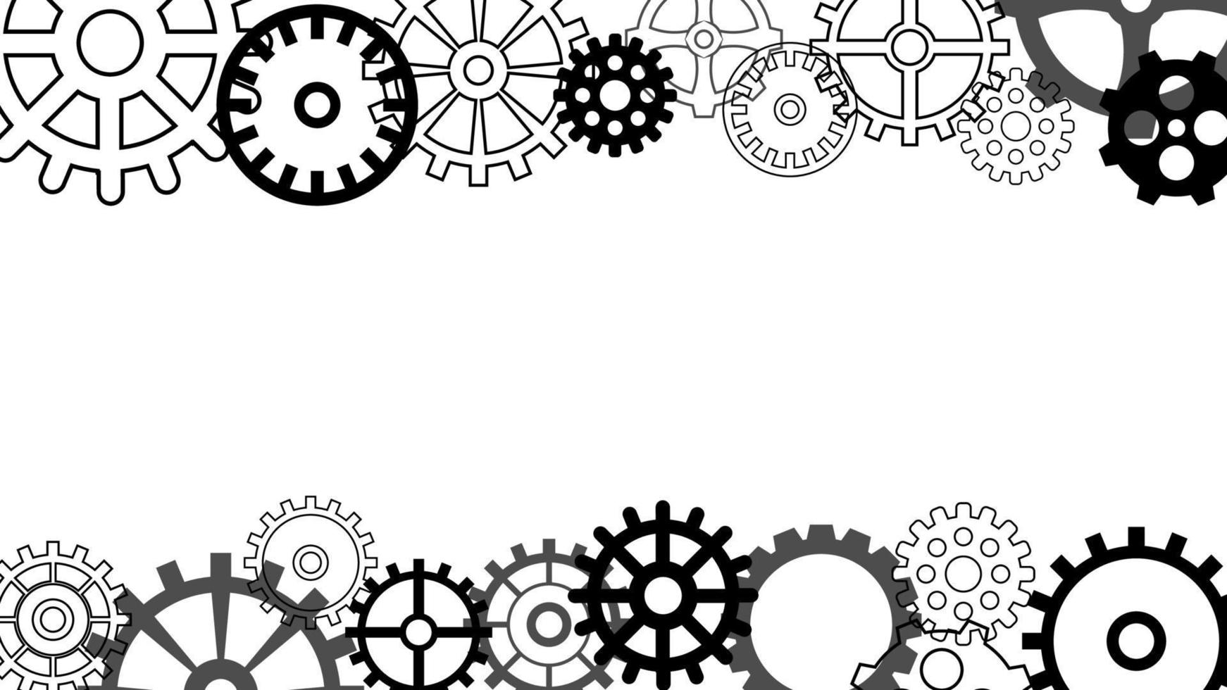 gear wheel mechanism background vector