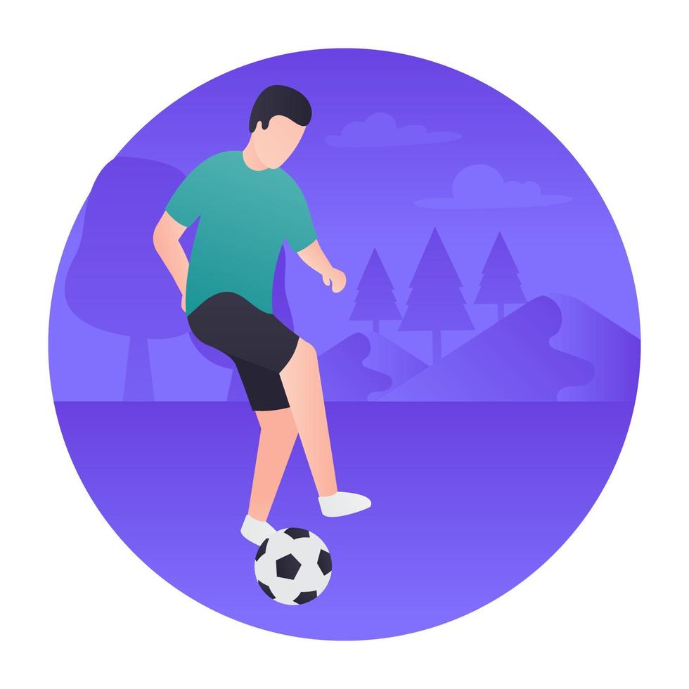 Football Playing Concepts vector