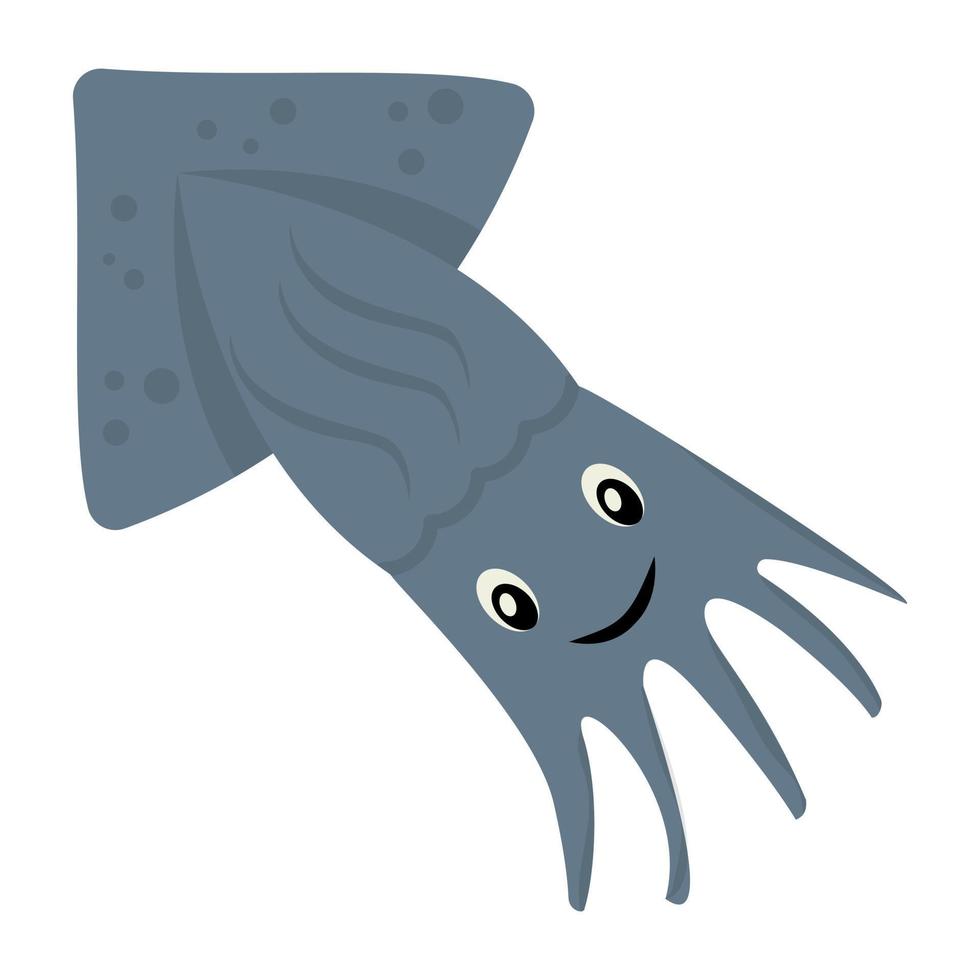 Trendy Squid Concepts vector