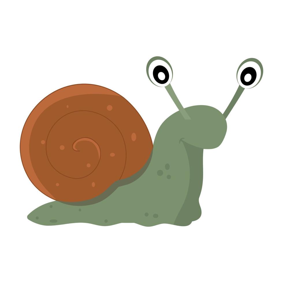 Trendy Snail Concepts vector