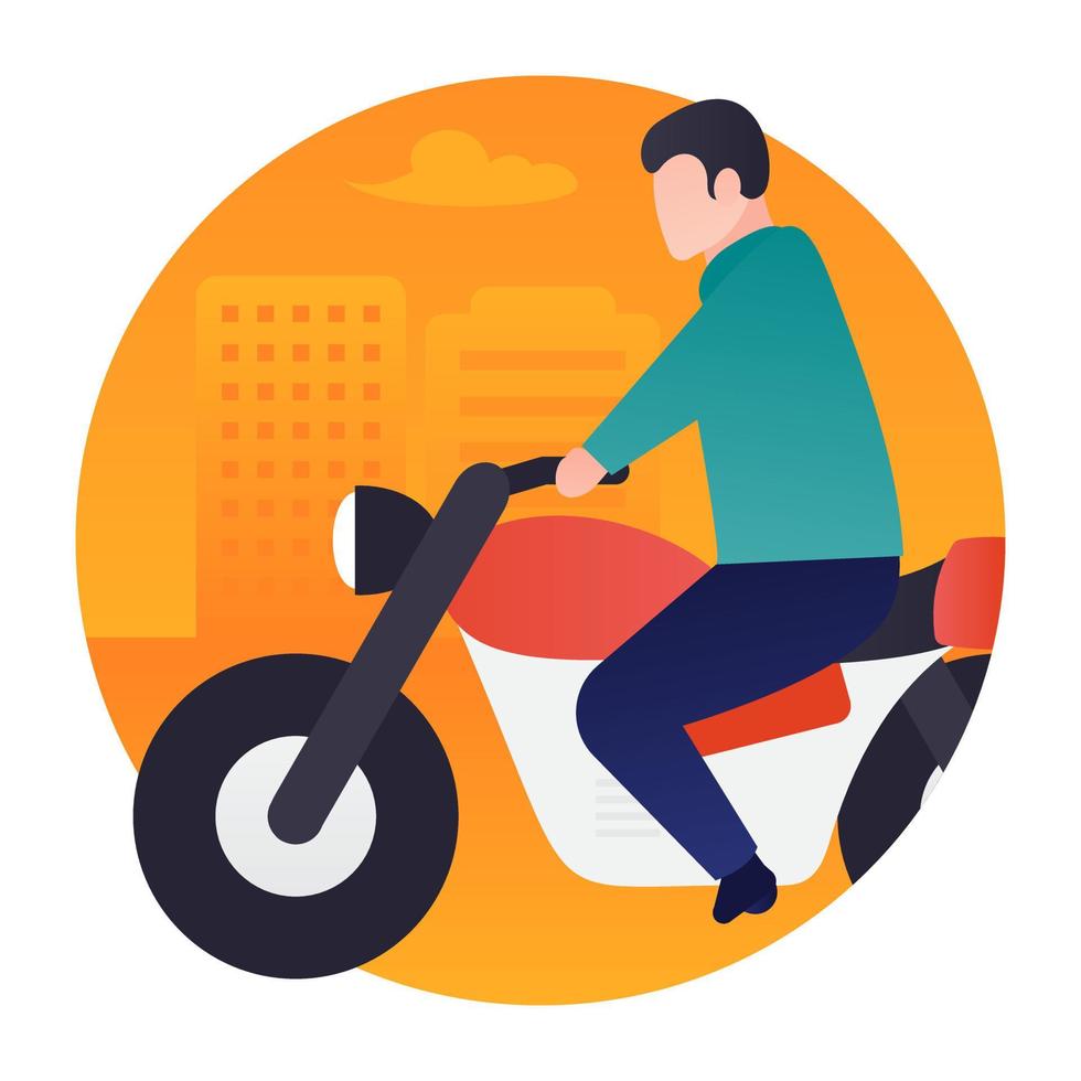 Trendy Motorcycling Concepts vector