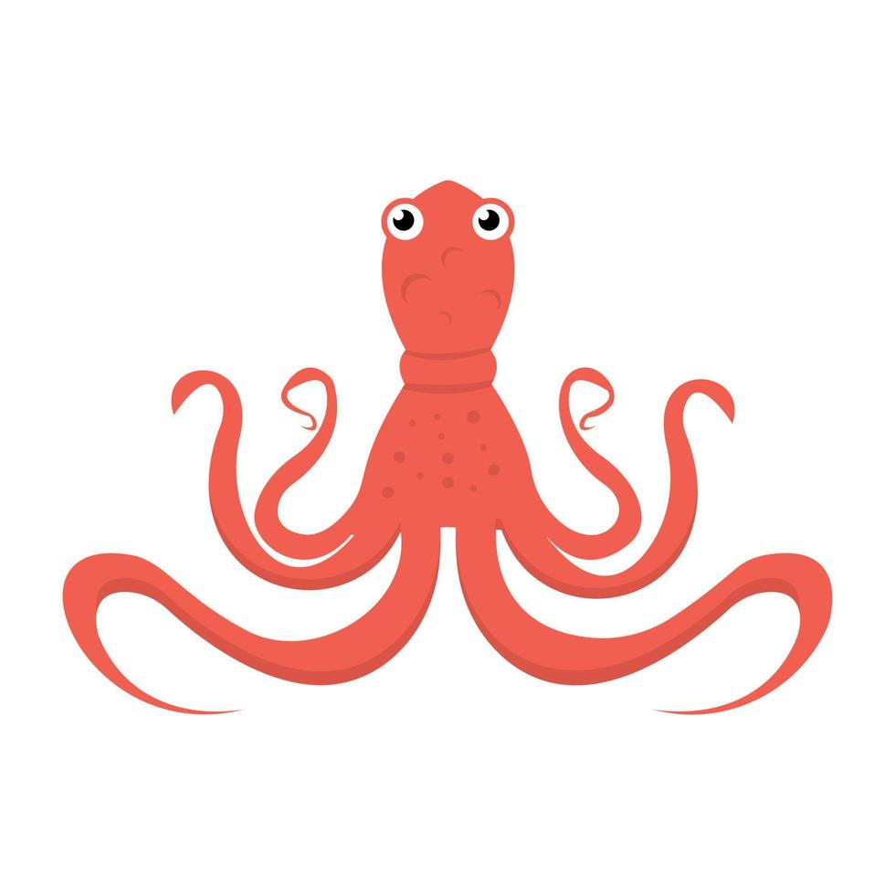 Trendy Octopus Concepts vector