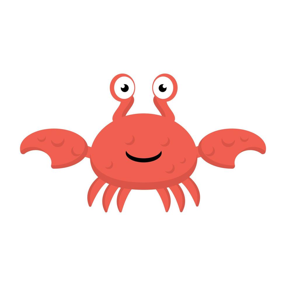 Cartoon Crab Concepts vector