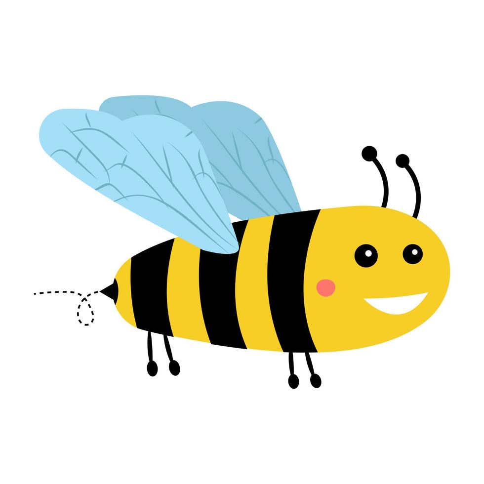 conceptos de abejas de dibujos animados vector