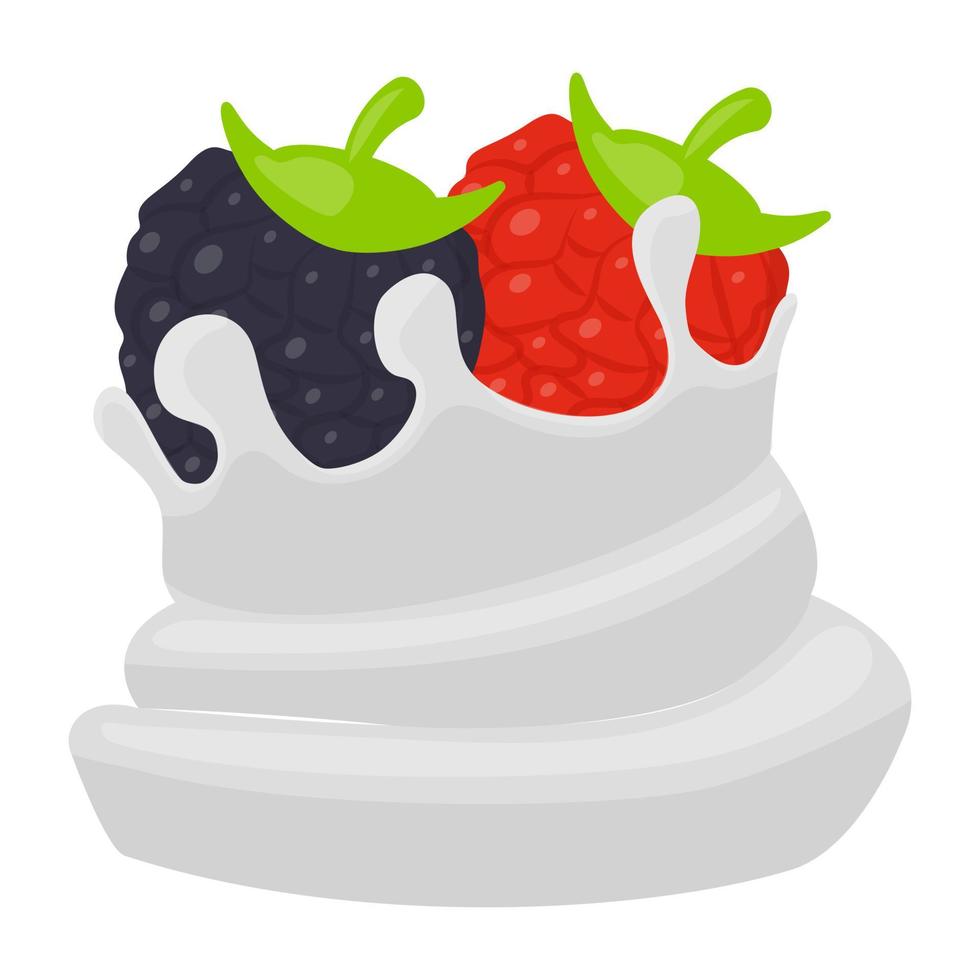 Whipped Berries Concepts vector