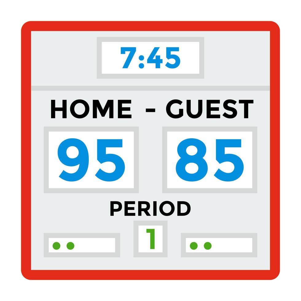 Trendy Scoreboard Concepts vector
