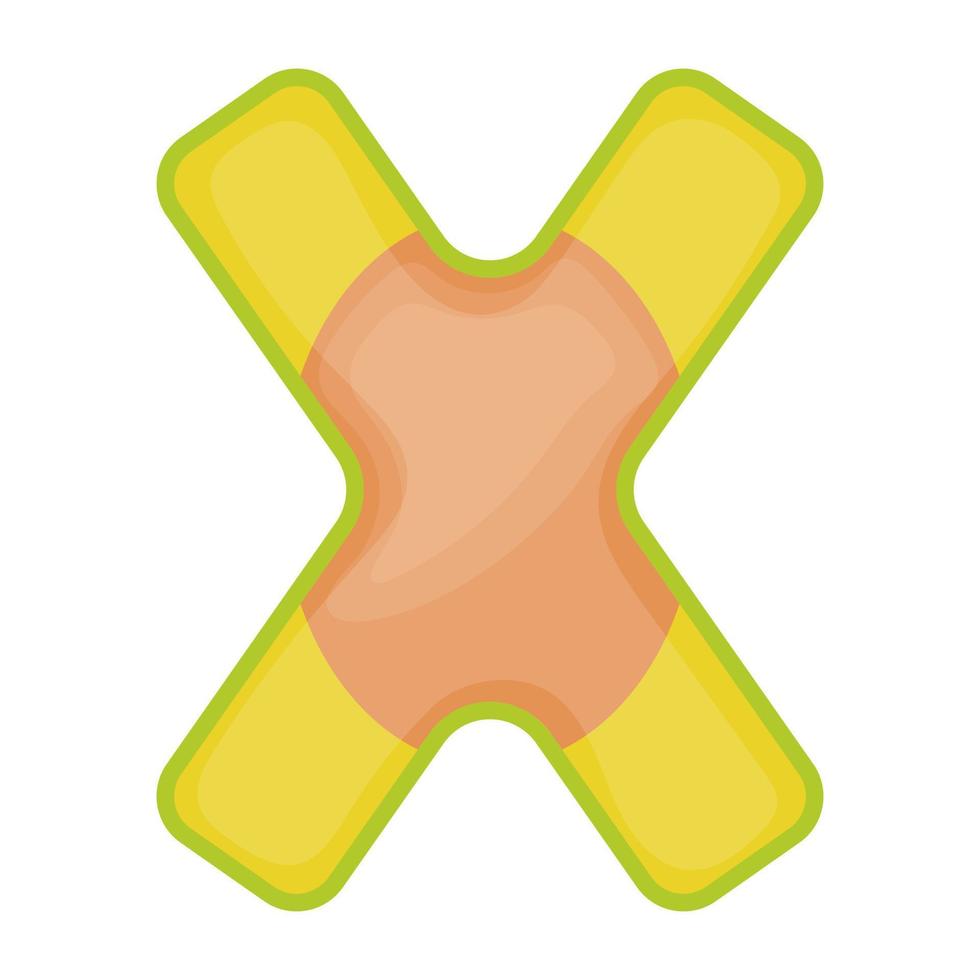 Letter X Concepts vector