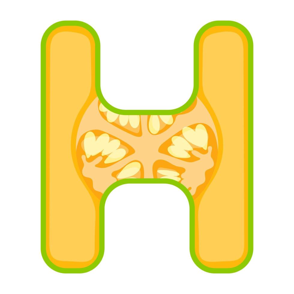 Letter H Concepts vector