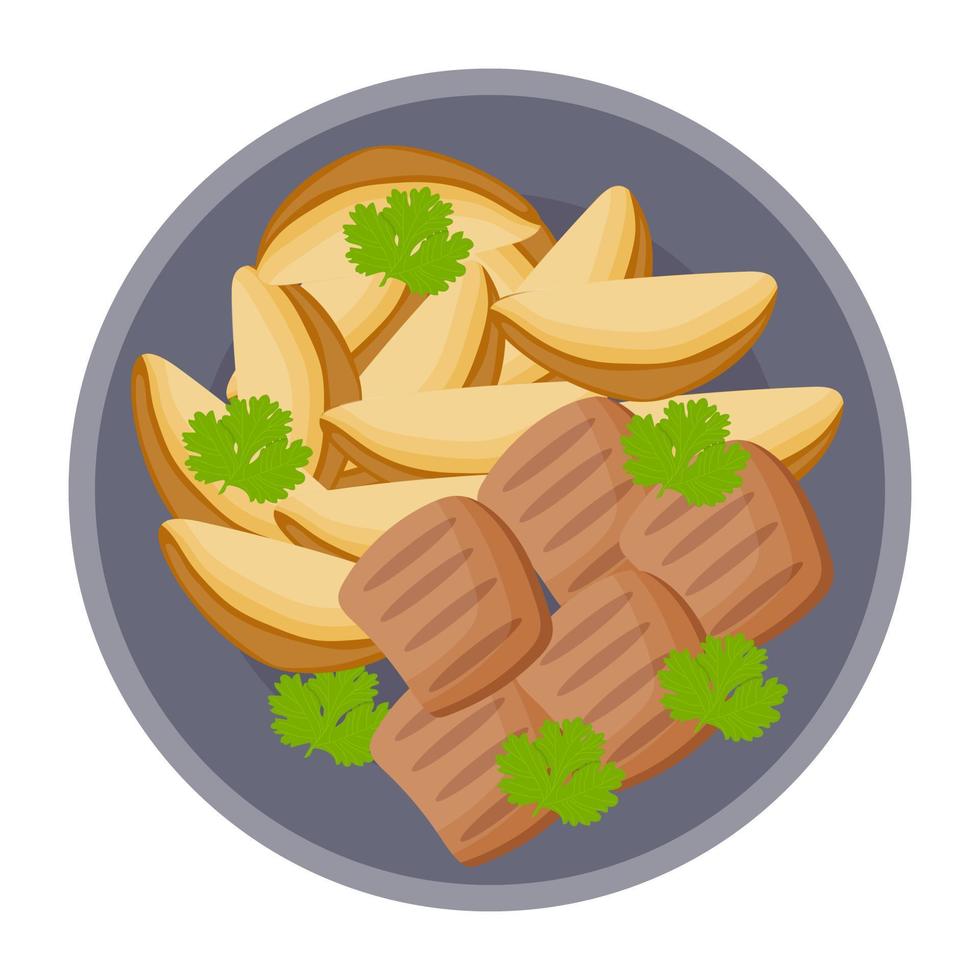 Panzanella Salad Concepts vector