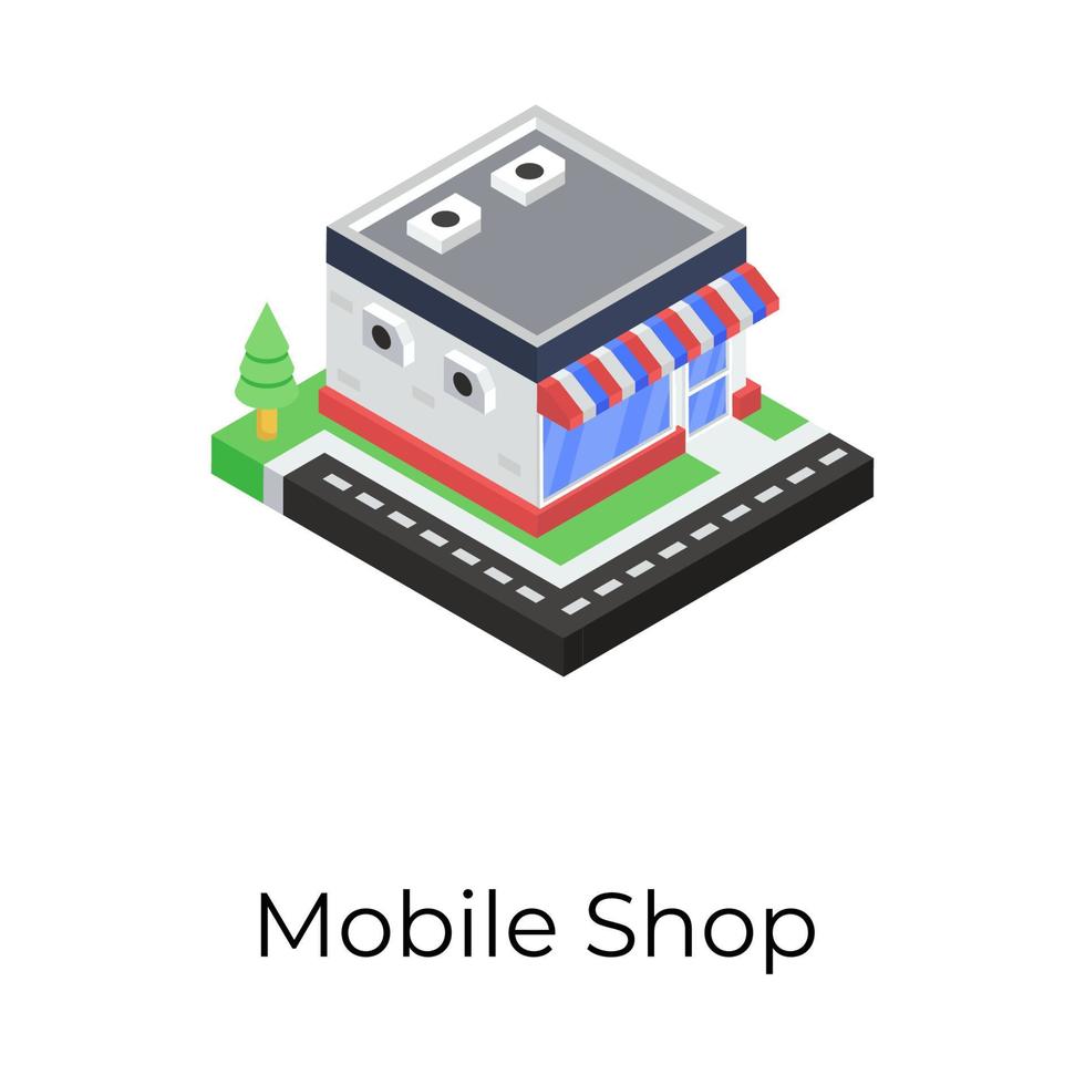 Mobile Shop Concepts vector