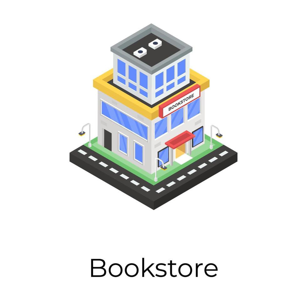 Trendy Bookstore Concepts vector