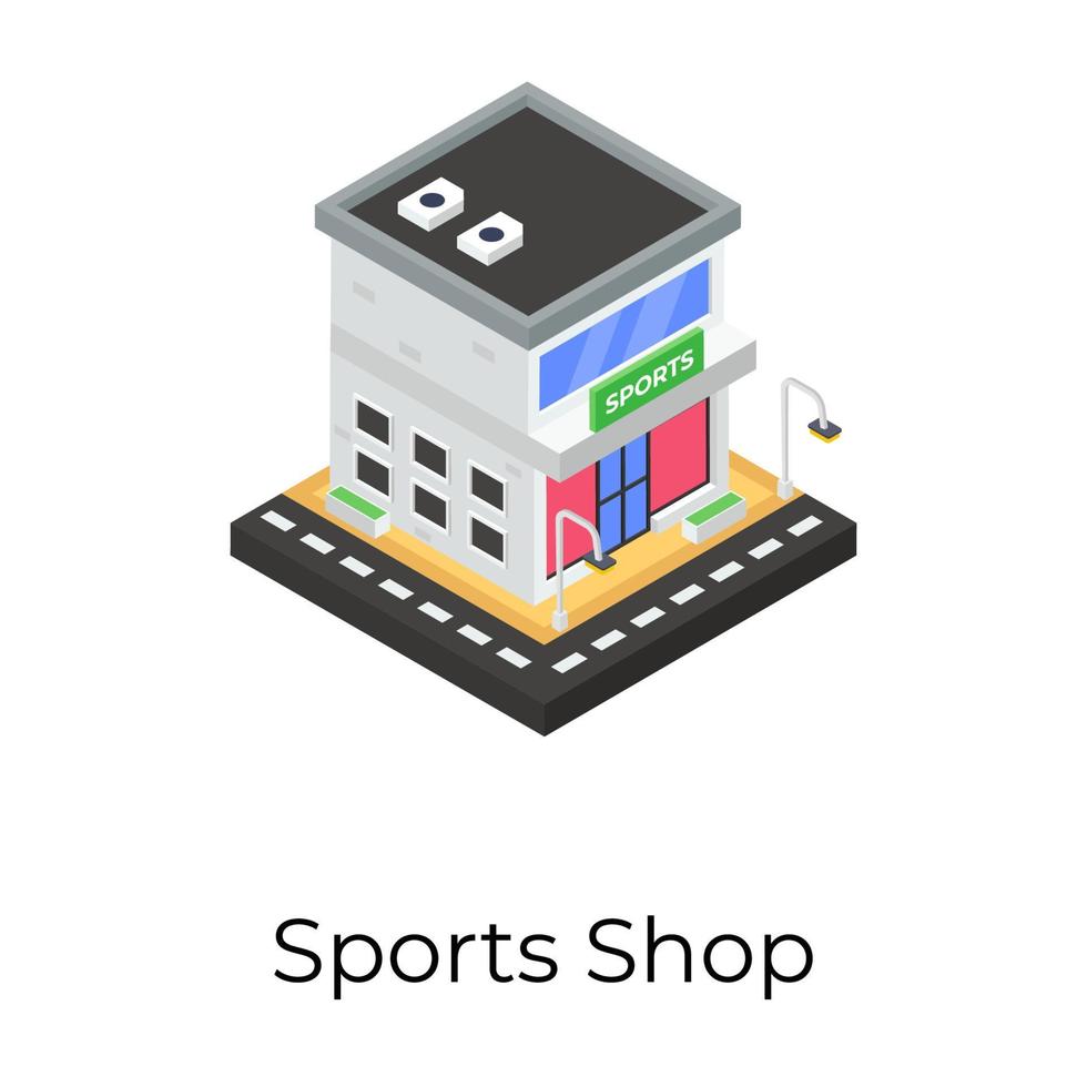 conceptos de tienda de deportes vector