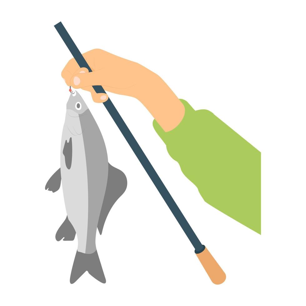 Fish Catching Concepts vector