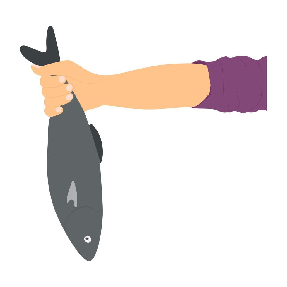 Fish Catching Concepts 4609355 Vector Art at Vecteezy