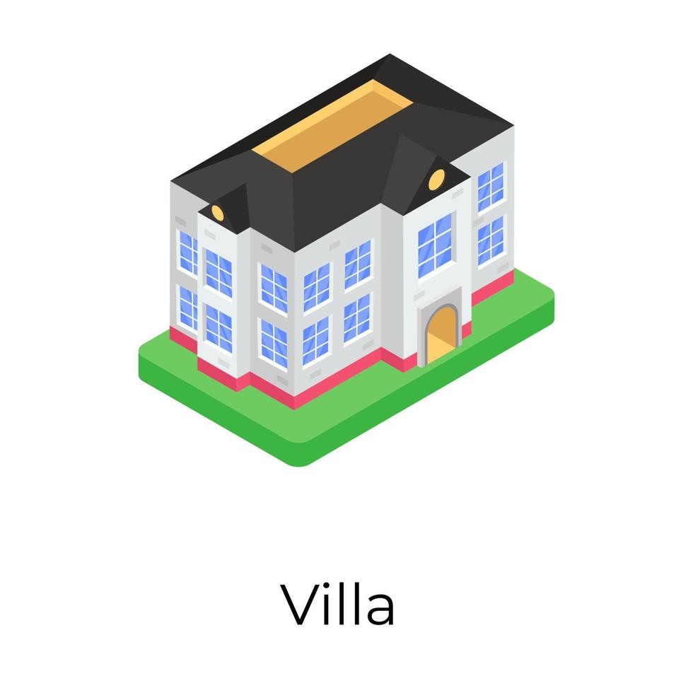 Trendy Villa Concepts vector