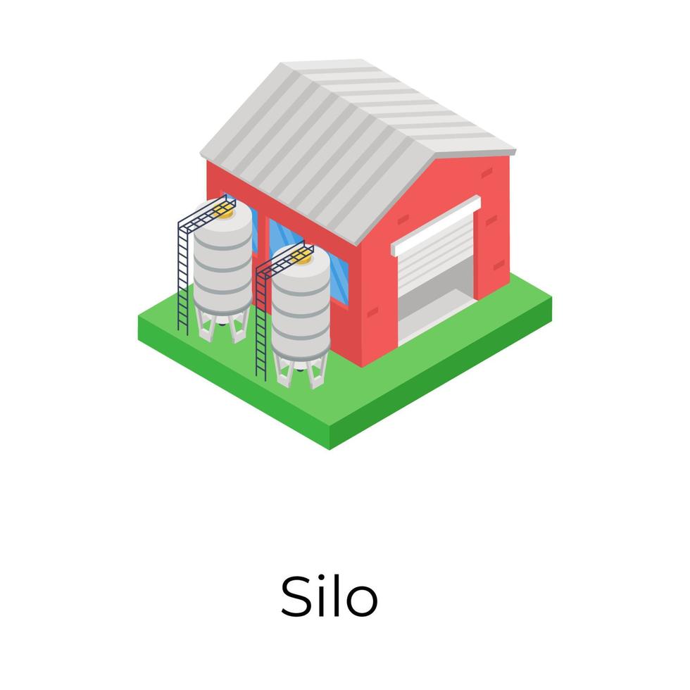 Trendy Silo Concepts vector