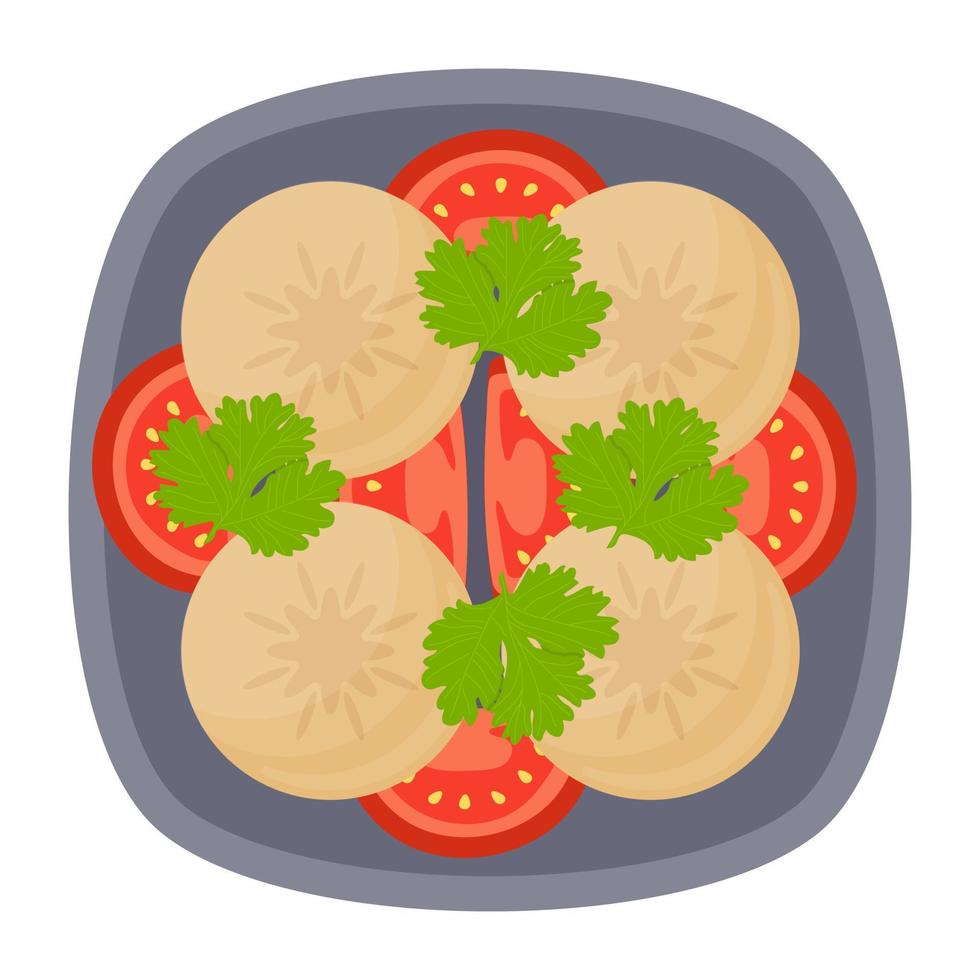 Sliced Sausage Concepts vector