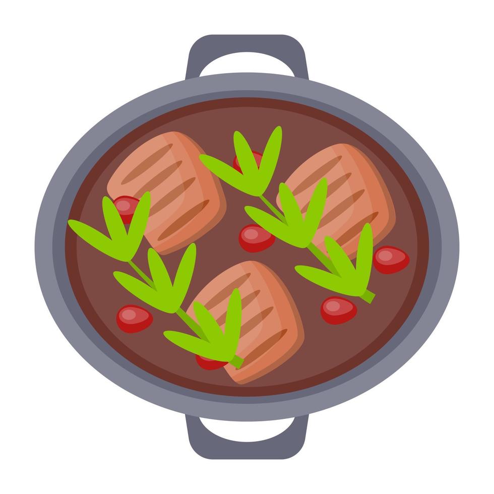 Pork Stew Concepts vector