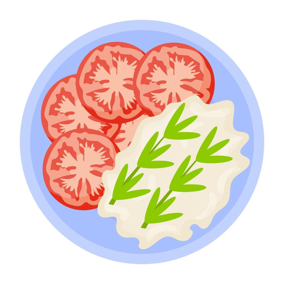 Tomato Salad Concepts vector