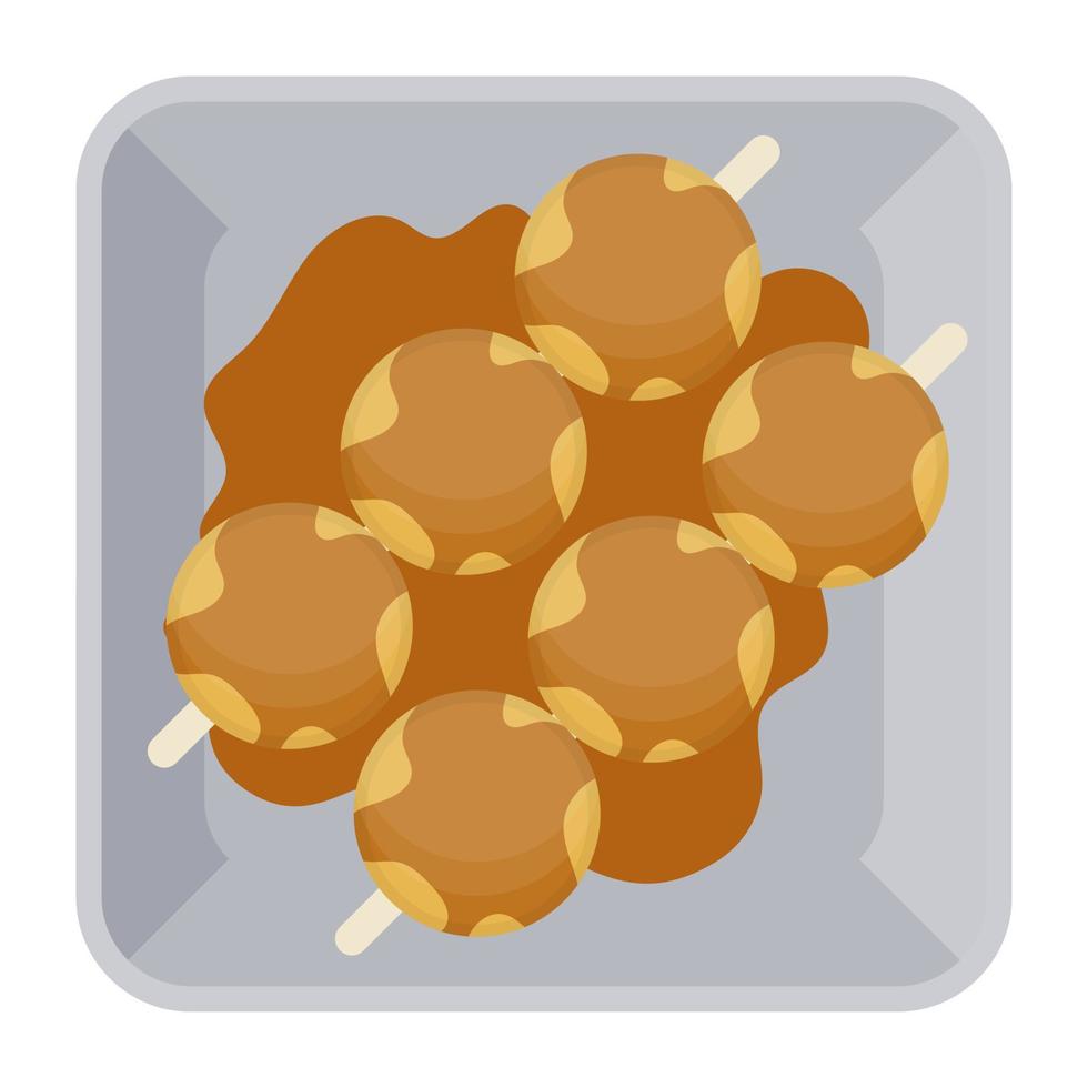 Meat Balls Concepts vector