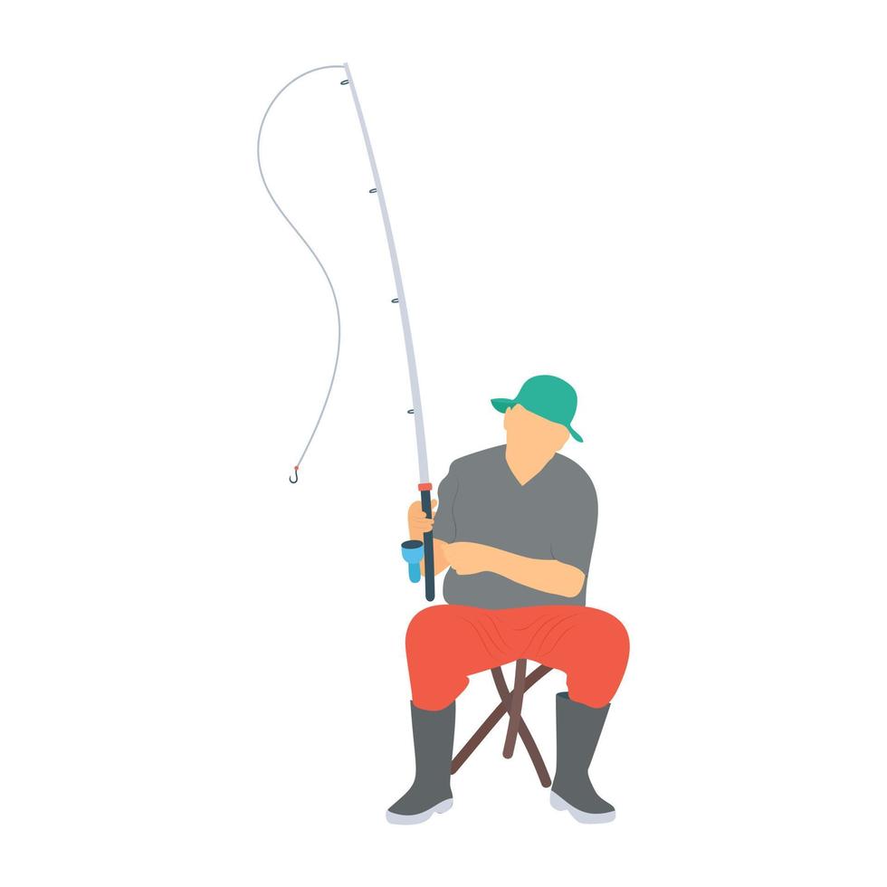 conceptos de pescadores de moda vector