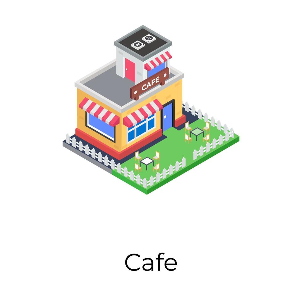 Trendy Cafe Concepts vector