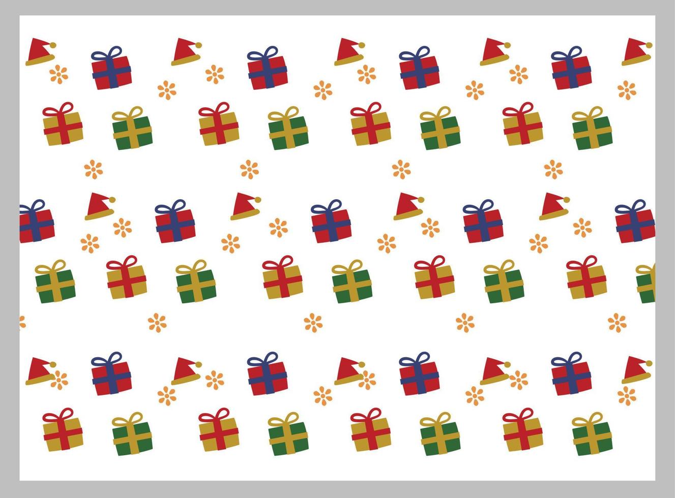 christmas background pattern with snowman wearing scarf for poster and banner vector