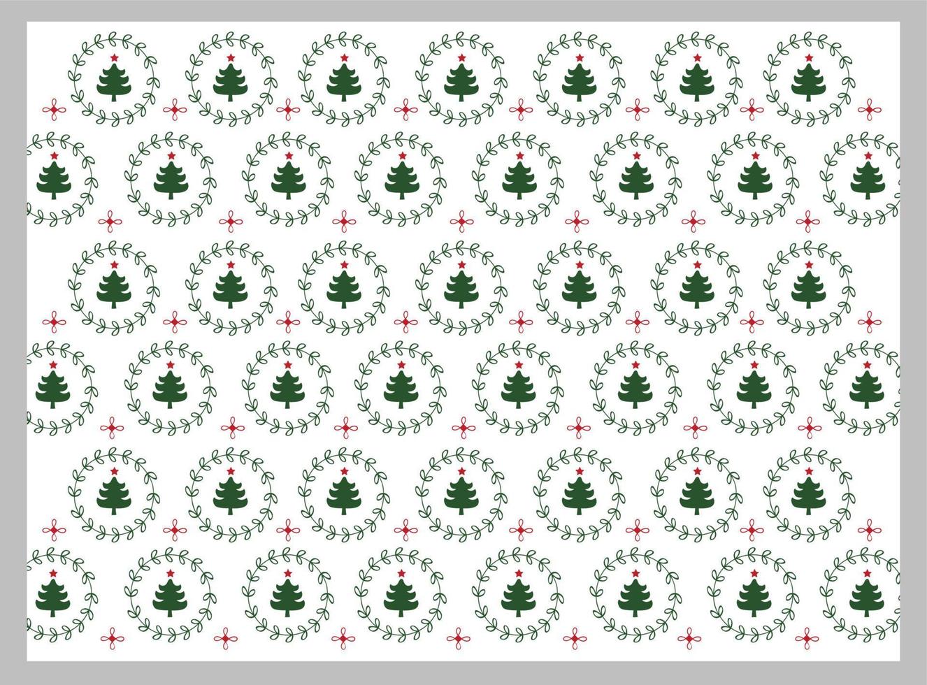 christmas background pattern with colorful christmas tree for poster and banner vector