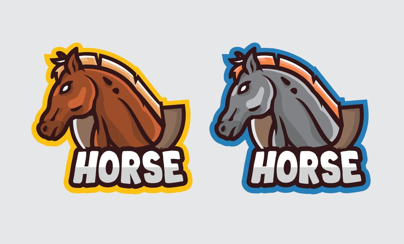 logo illustrasi horse for anyting brands vector
