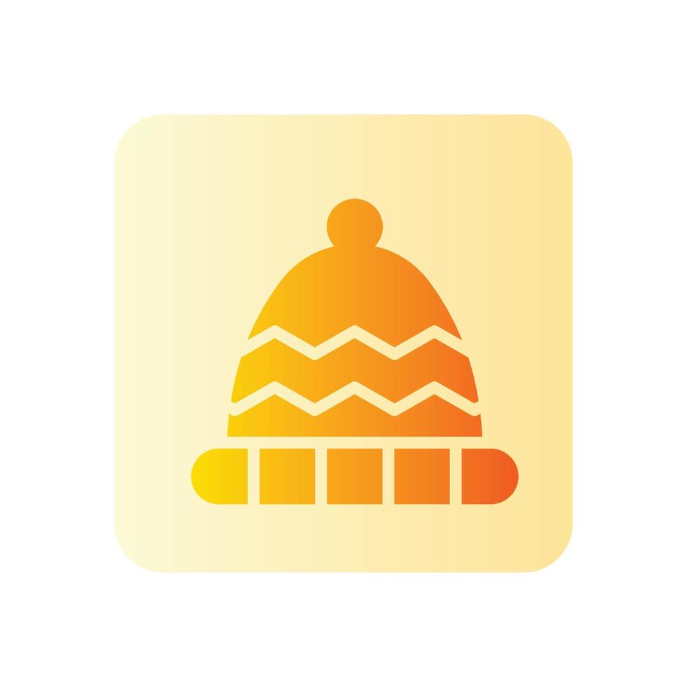 chullo gradient icon vector