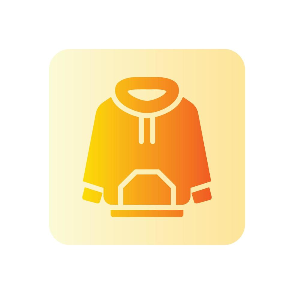 hoodie gradient icon vector
