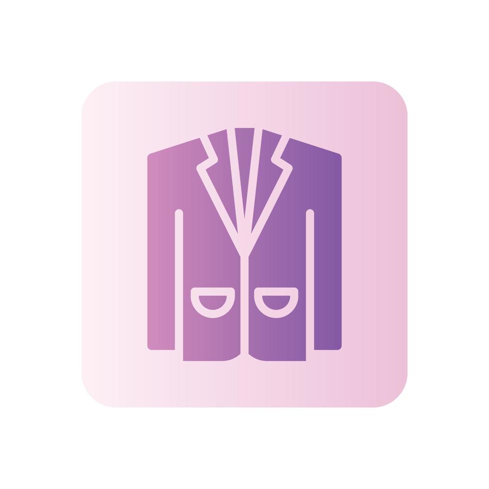 suit gradient icon vector