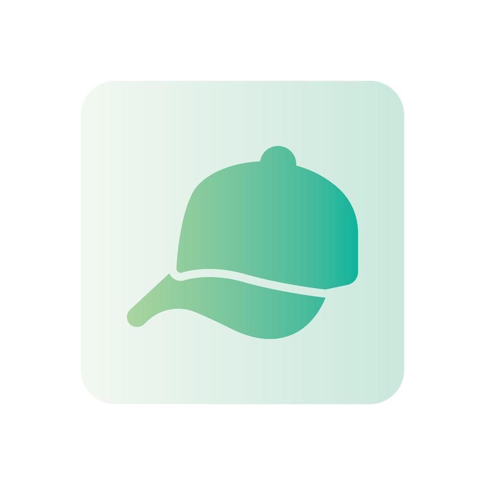 cap gradient icon vector