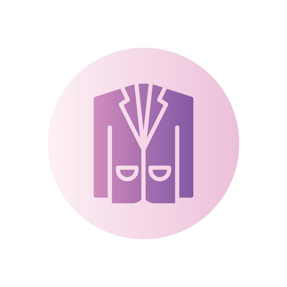 suit gradient icon vector