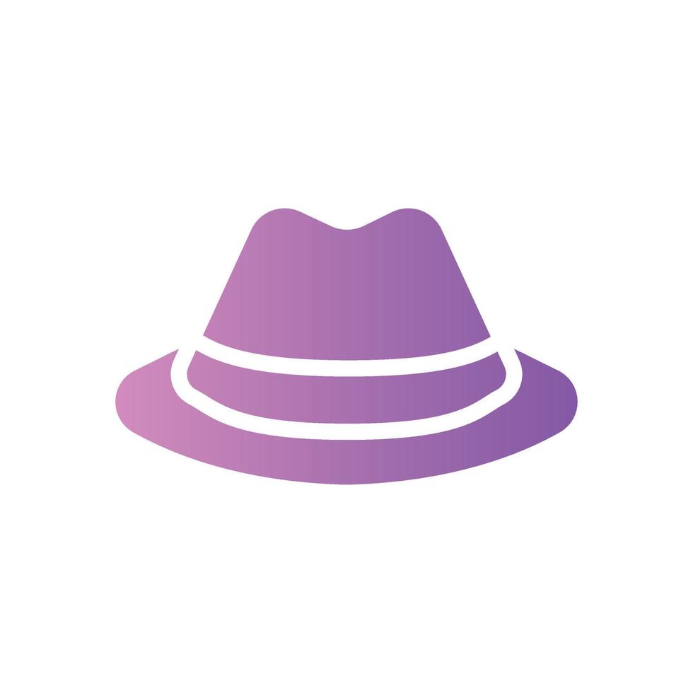hat man gradient icon vector