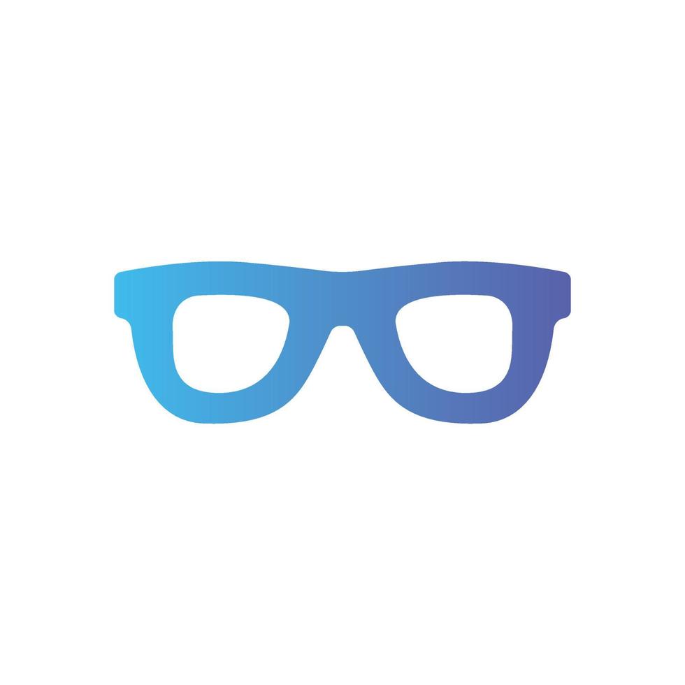 glasses gradient icon vector